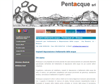 Tablet Screenshot of pentacquesrl.it
